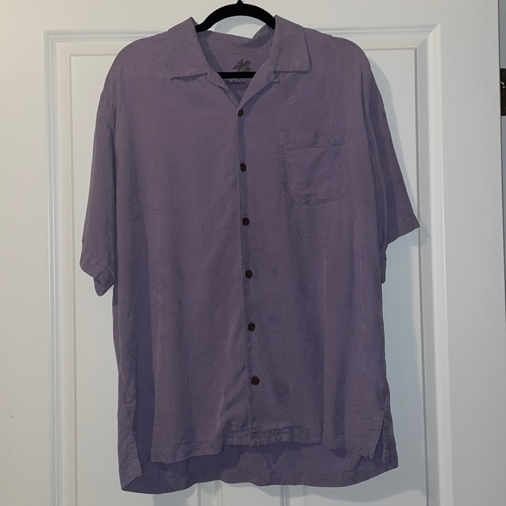 Button Down Shirt by Tommy Bahama Brand 100% silk Large